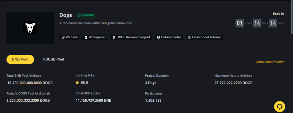 DOGS Airdrop Launch