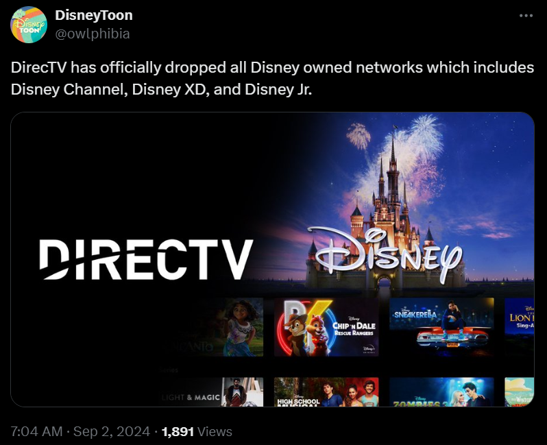 Disney Cuts Off ESPN, ABC